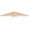 Ekena Millwork Eugene Smooth Timber Gable Bracket, Douglas Fir, 36"W x 7"H x 5 1/2"D x 5 1/2"F, 5/12 Pitch GBW036X07X0606EUG00SDF - alternate 4
